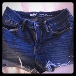 Blue jean shorts
